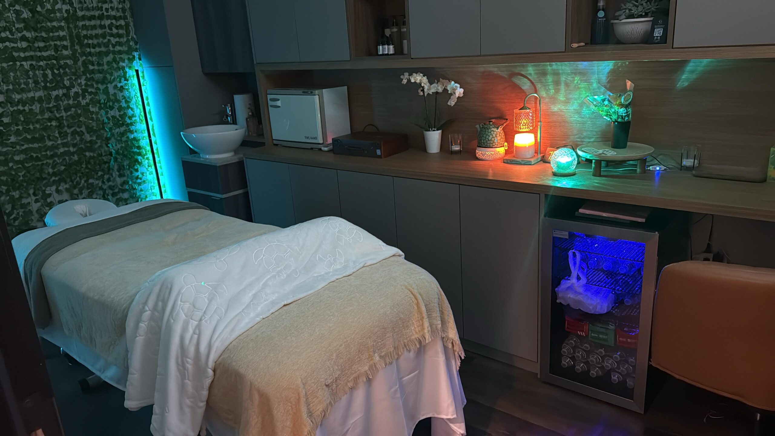 Inside the private Summer Solstice Massage studio